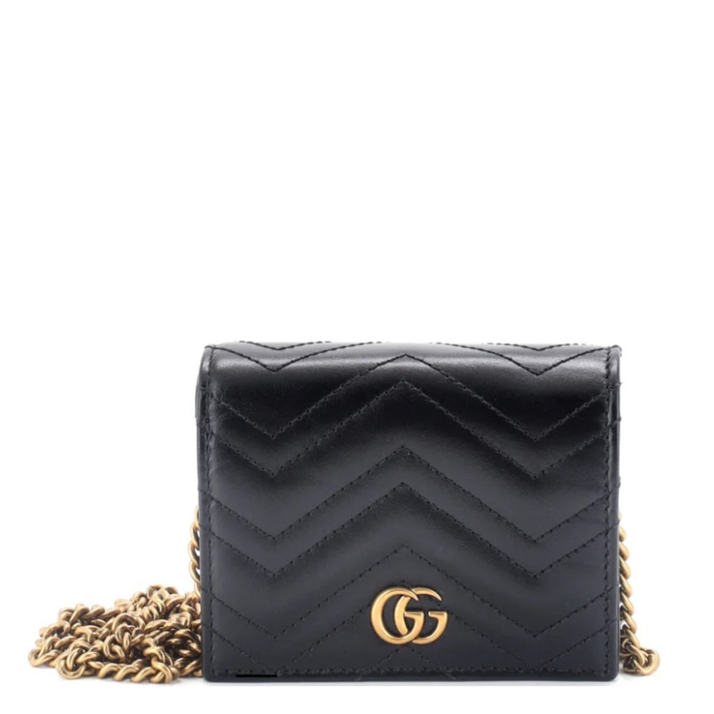 Gucci Marmont Card Case on Chain